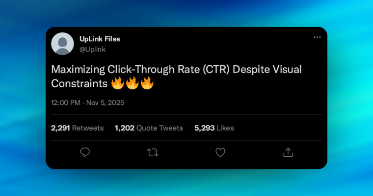 Maximizing Click-Through Rate (CTR) Despite Visual Constraints