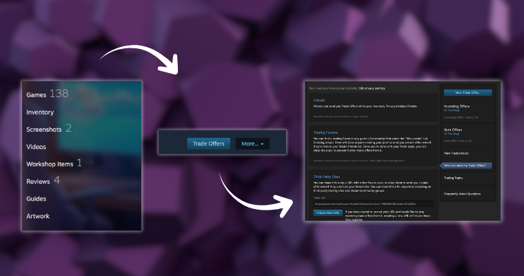 Find Steam Trade URL