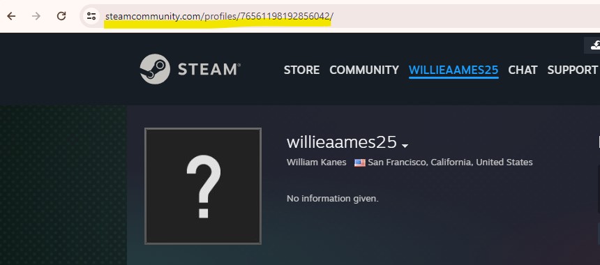 how to find steam url