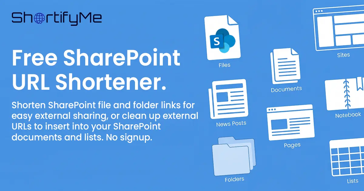 Free SharePoint URL Shortener for Microsoft 365 | ShortifyMe