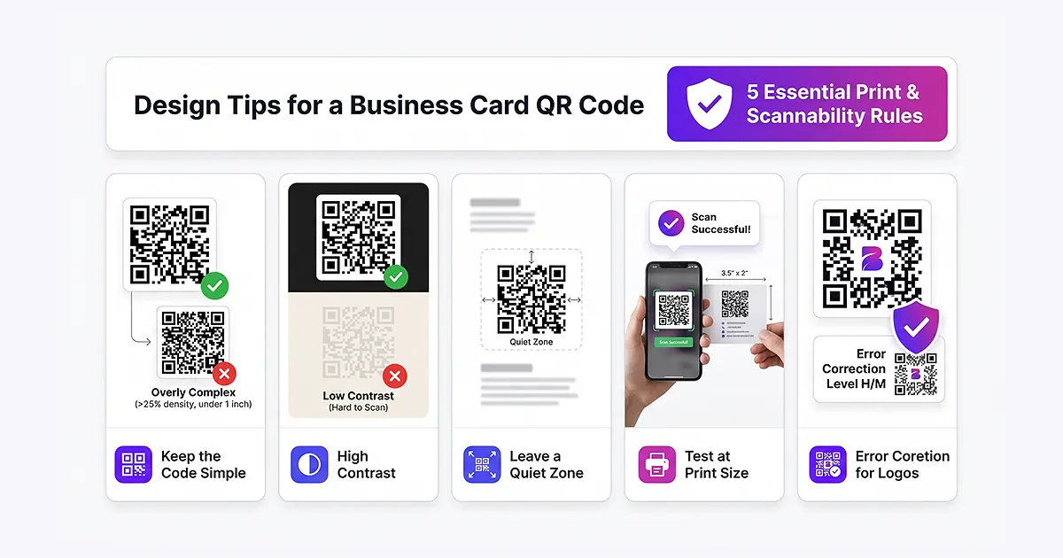 Design Tips for a Business Card QR Code