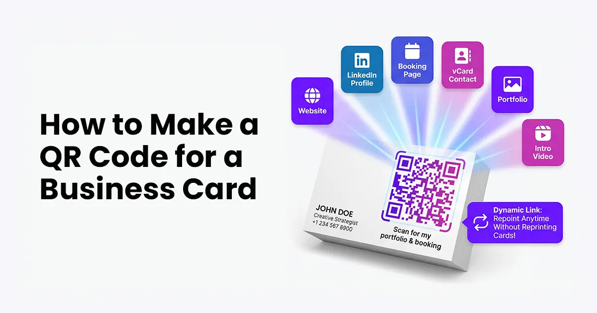 How to Make QR Code for Business Card