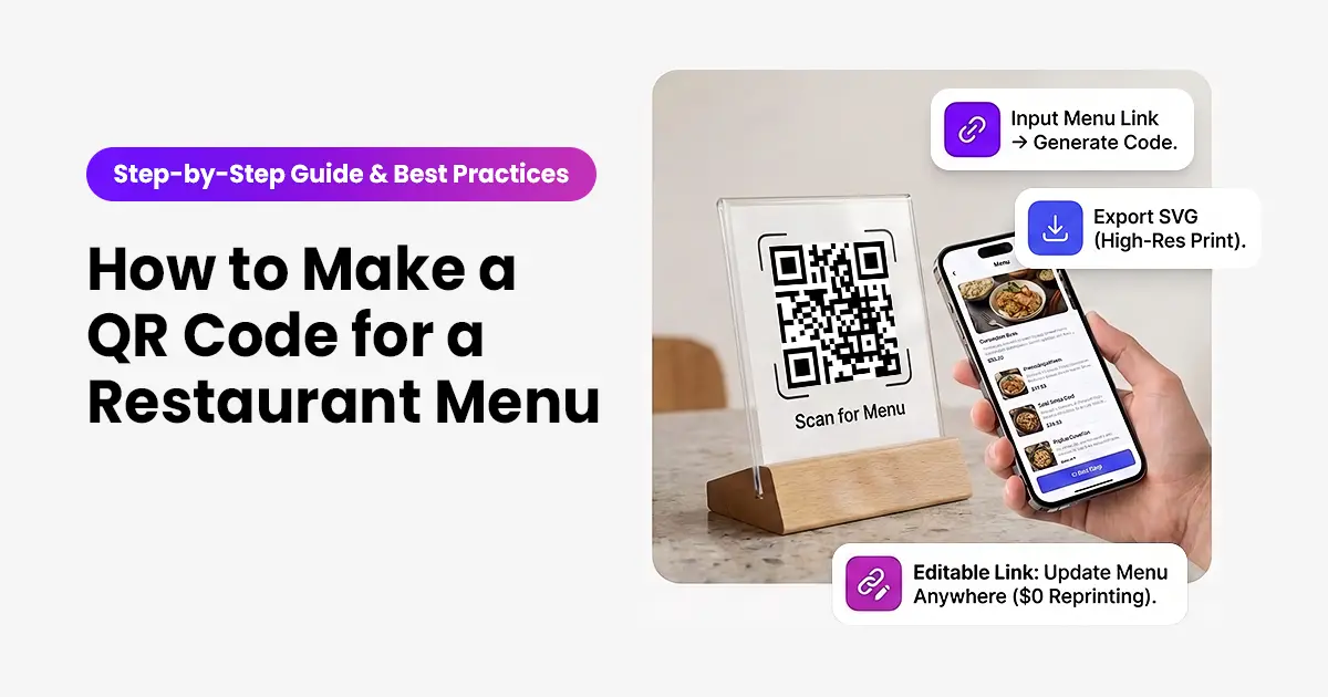 how to make qr code restaurant menu